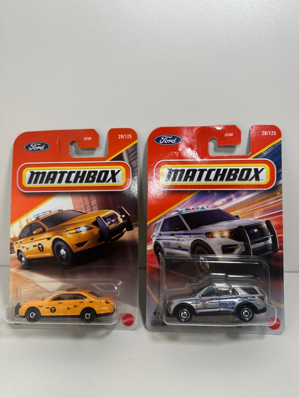 Matchbox Ford Police Interceptor Bundle Sedan & SUV 28/125 29/125 1:64